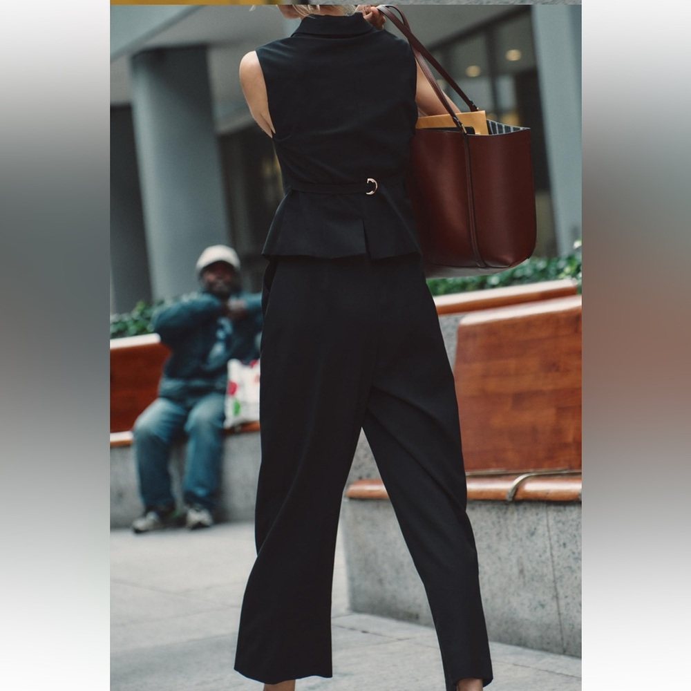 🆕 ZARA NWT Black Women's Jumpsuit - Picture 2 of 10